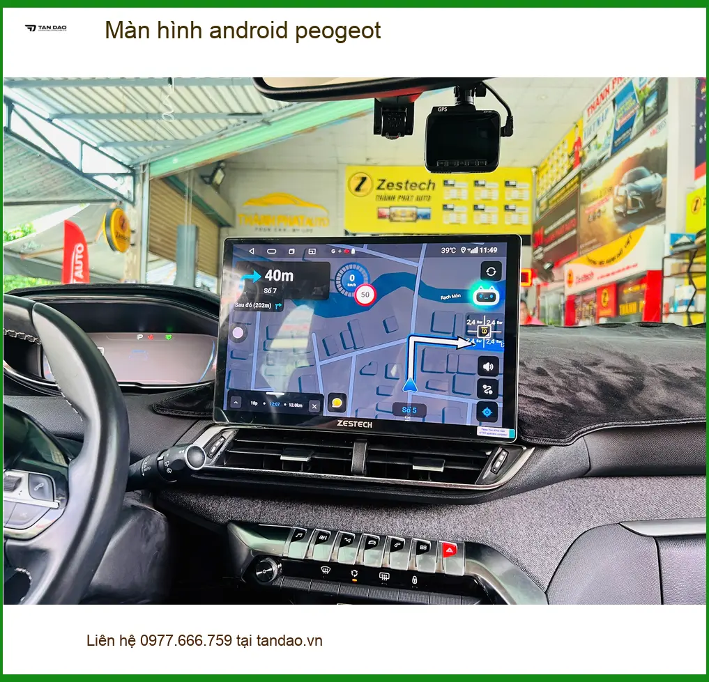 Anh Minh Khang lắp màn hình Android Peugeot 5008 tại Quận Gò Vấp để nâng tầm trải nghiệm lái ảnh thực tế 3