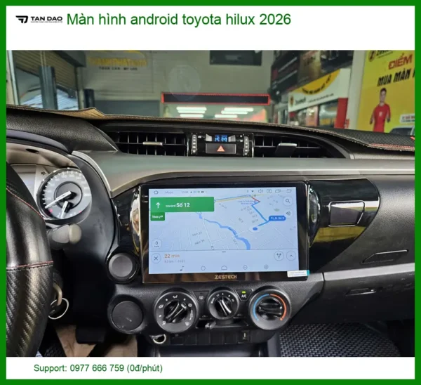 Màn hình Android Toyota Hilux - Trung Tâm Lắp Đặt Chính Hãng TPHCM