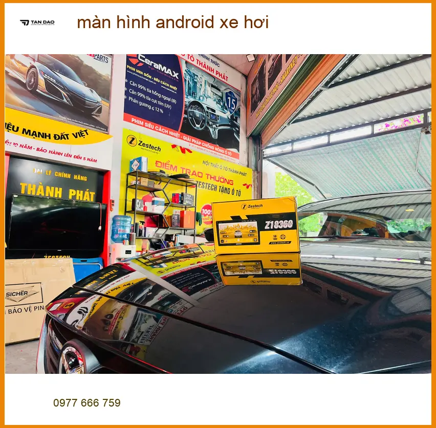 Chị Mai Anh nâng cấp màn hình android xe hơi Outlander tại Hóc Môn ảnh thực tế 2