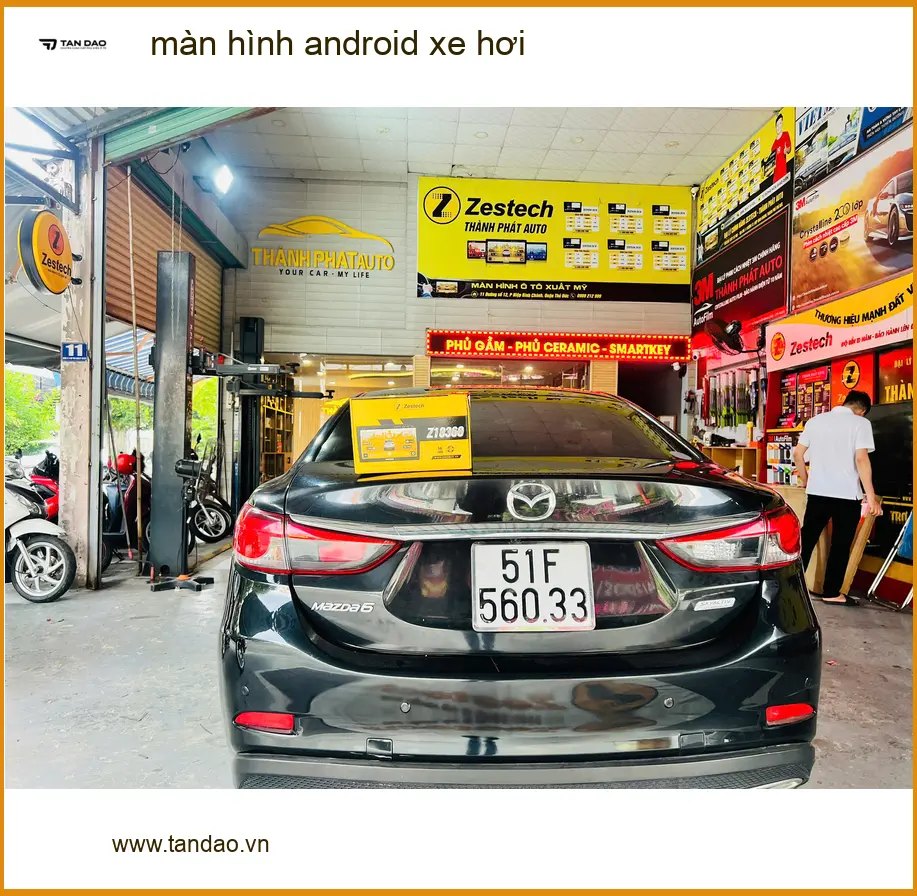 Chị Mai Anh nâng cấp màn hình android xe hơi Outlander tại Hóc Môn ảnh thực tế 3