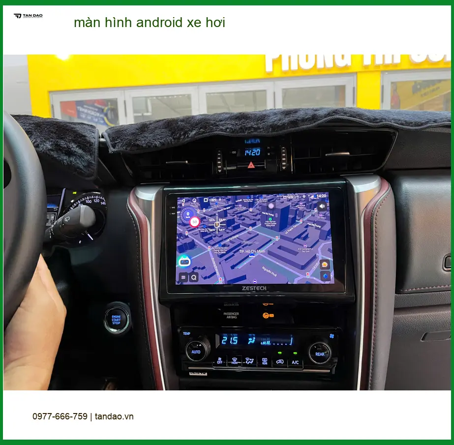 Chú Sơn gắn màn hình Android Ford Everest tại Quận 3, giải trí đa phương tiện ảnh thực tế 4