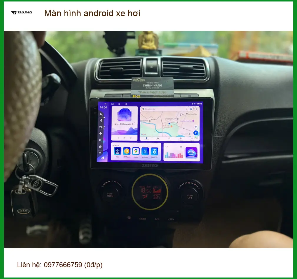 Anh Minh lắp màn hình android xe hơi Toyota Vios tại Quận Tân Bình ảnh thực tế 2