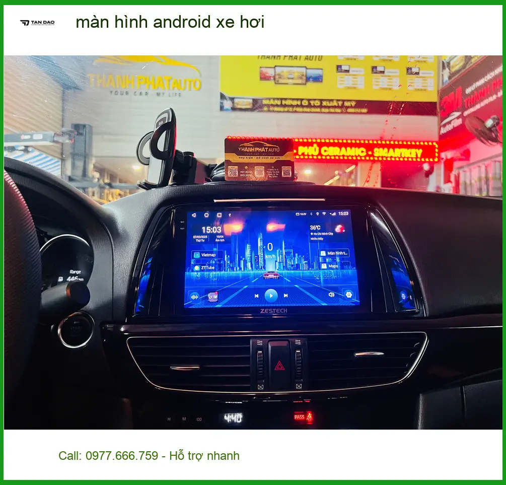 Anh Khang lắp màn hình Android xe hơi Kia K3 tại Quận Bình Thạnh ảnh thực tế 4