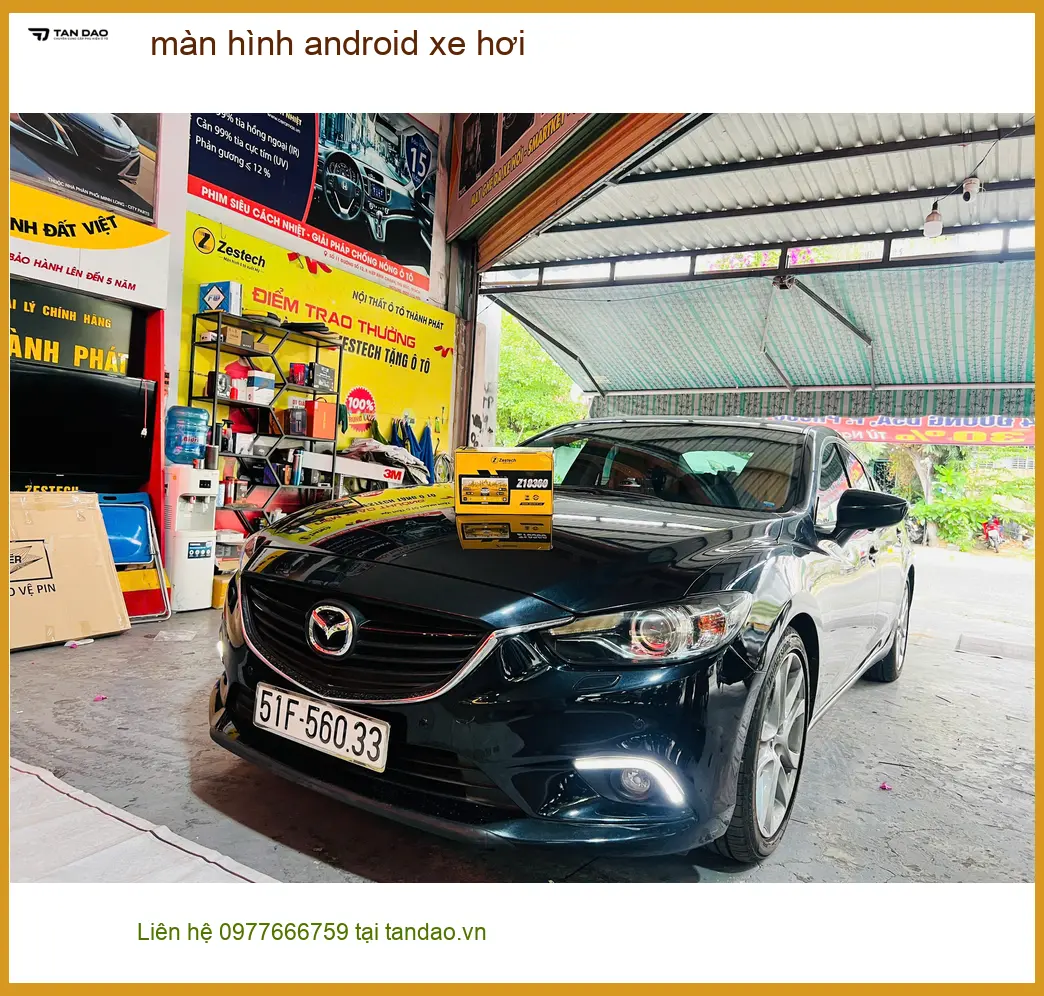 Anh Khải lắp màn hình Android xe hơi Hyundai Accent tại Bình Chánh