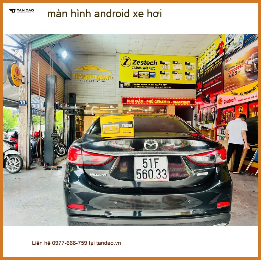 Anh Khải lắp màn hình Android xe hơi Hyundai Accent tại Bình Chánh ảnh thực tế 3