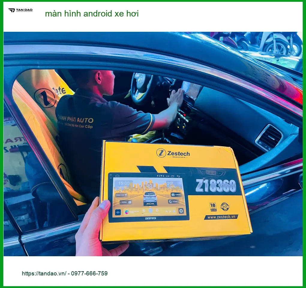 Anh Khải lắp màn hình Android xe hơi Hyundai Accent tại Bình Chánh ảnh thực tế 5