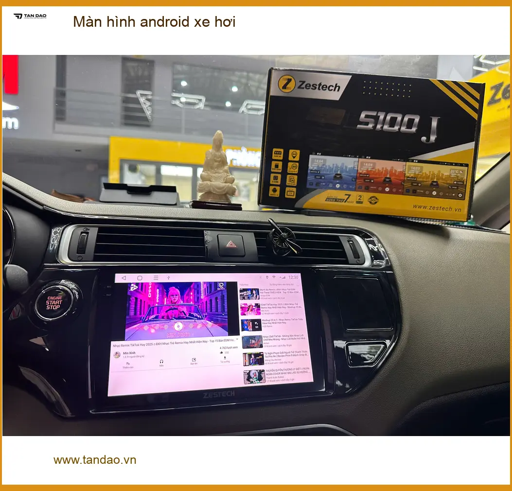 Anh Tấn nâng cấp màn hình android Kia K3 tại Củ Chi, tiện ích vượt trội ảnh thực tế 2