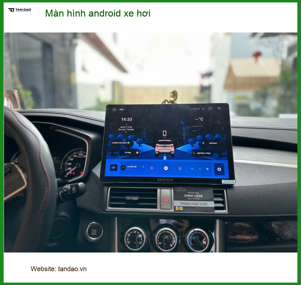 Anh Tùng lắp màn hình android xe hơi tại Thủ Đức cho Toyota Camry ảnh thực tế 2