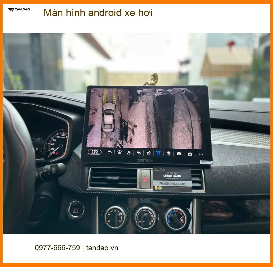 Anh Tùng lắp màn hình android xe hơi tại Thủ Đức cho Toyota Camry ảnh thực tế 3
