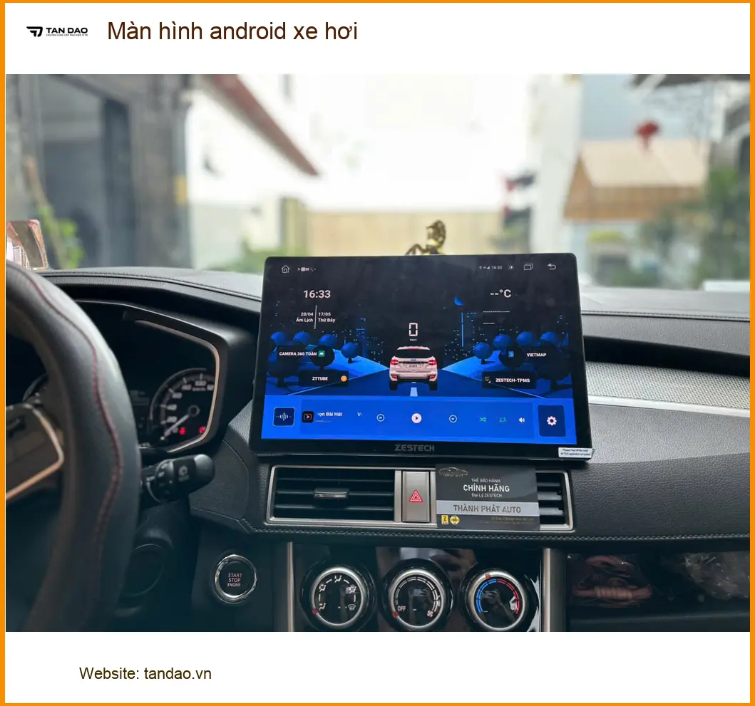 Bác Cường lắp màn hình android xe hơi cho Kia Sorento tại Quận 2 để giải trí khi đi đường dài