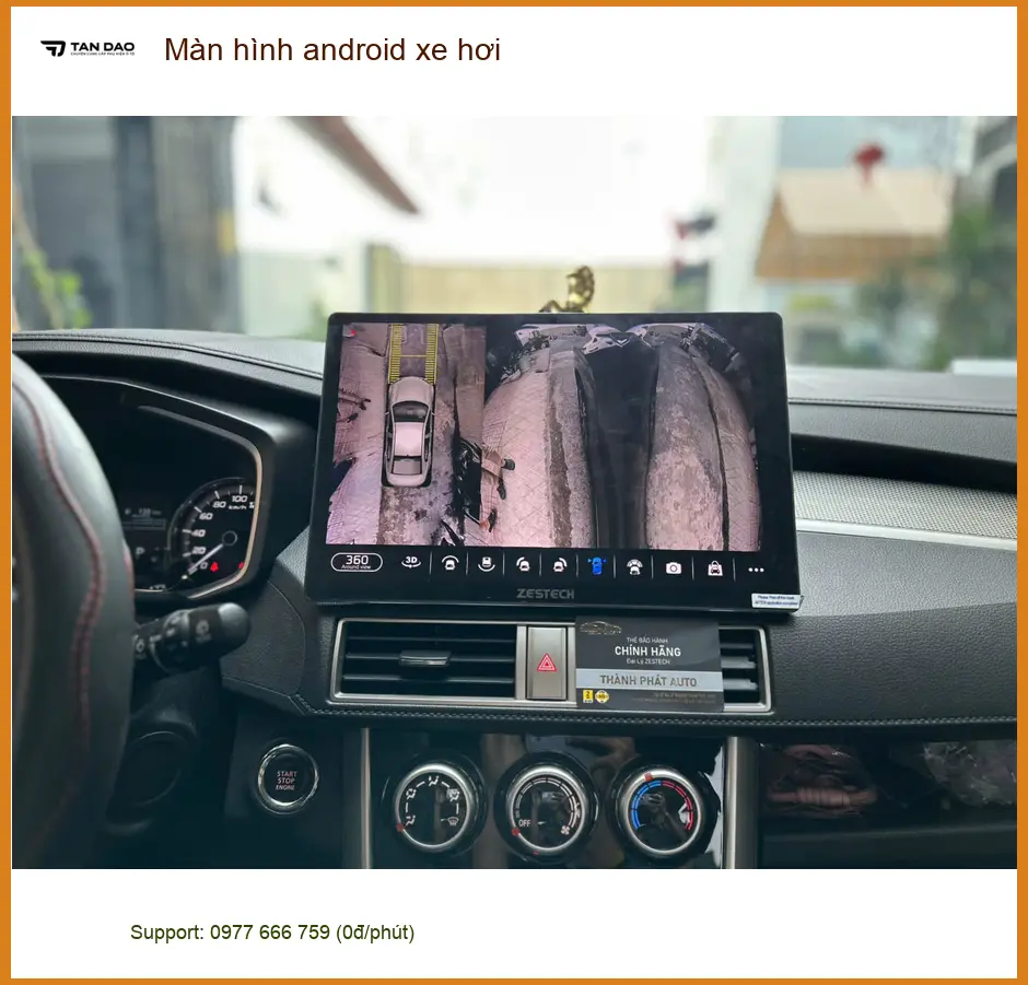 Bác Cường lắp màn hình android xe hơi cho Kia Sorento tại Quận 2 để giải trí khi đi đường dài ảnh thực tế 2
