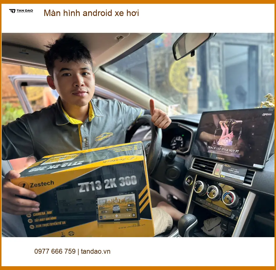 Chị Thảo lắp màn hình Android Mazda CX5 tại Quận 12 để xem bản đồ và giải trí ảnh thực tế 2