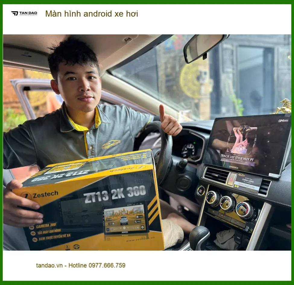 Bác Cường lắp màn hình android xe hơi cho Kia Sorento tại Quận 2 để giải trí khi đi đường dài ảnh thực tế 4