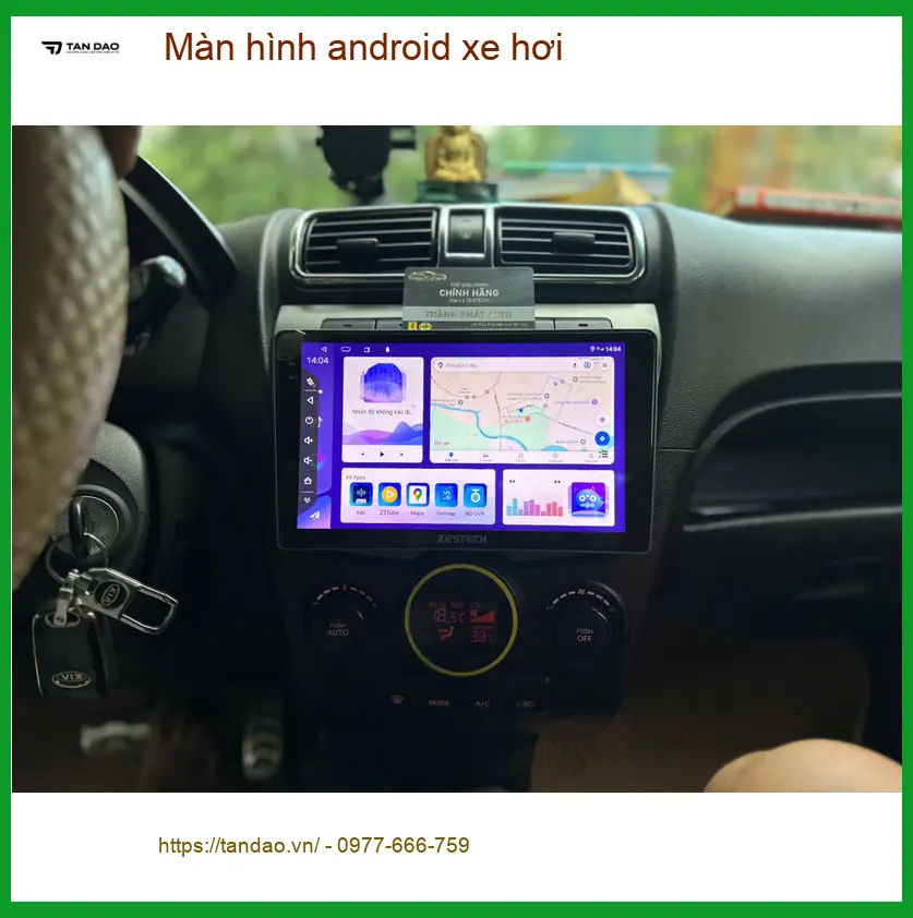 Anh Khang lắp màn hình Android xe hơi cho Kia K3 tại Quận 9 vì màn zin hay bị đơ
