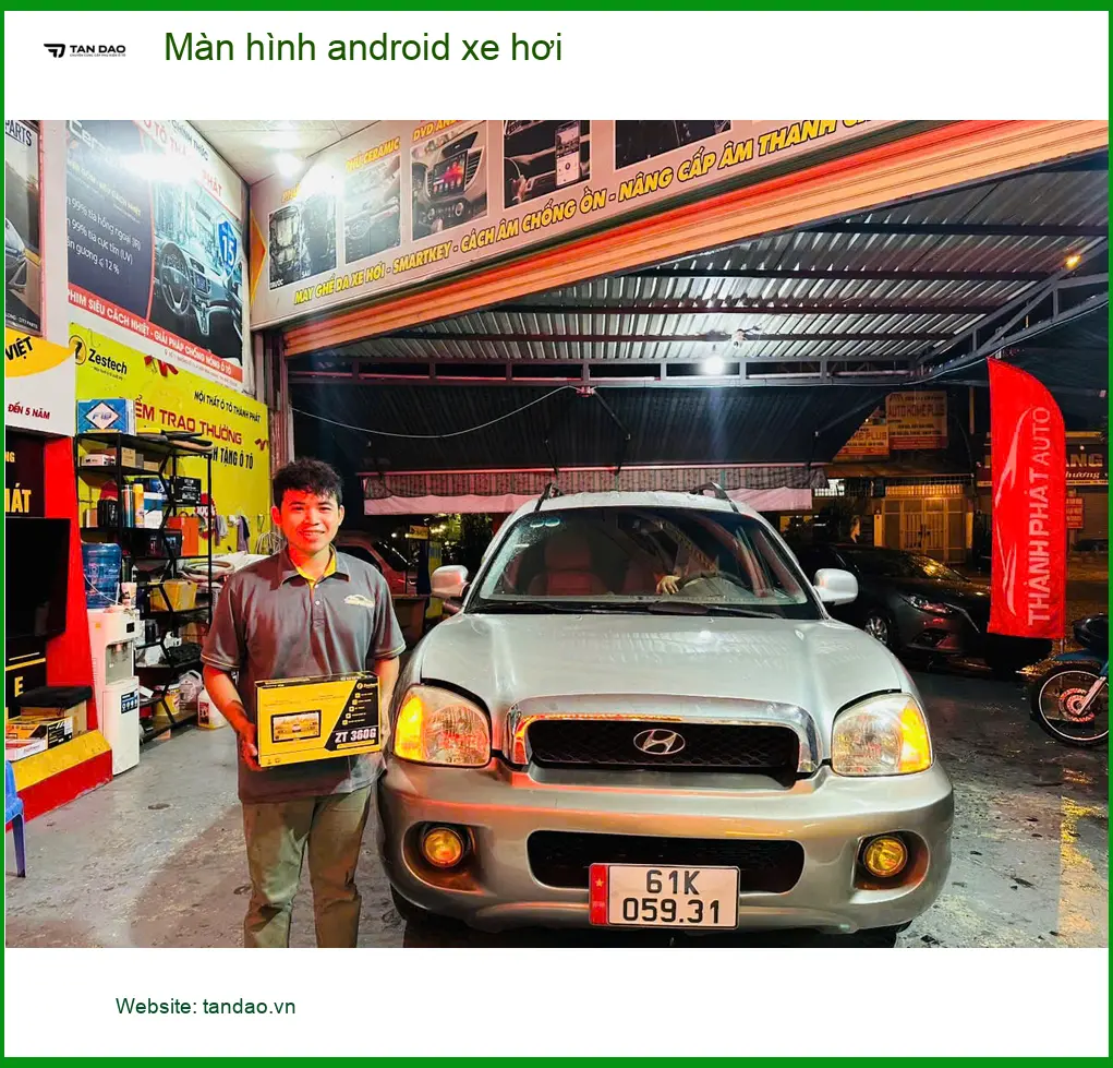 Chú Lâm nâng cấp màn hình android xe hơi cho Honda CR-V tại Quận 12 vì màn cũ chậm