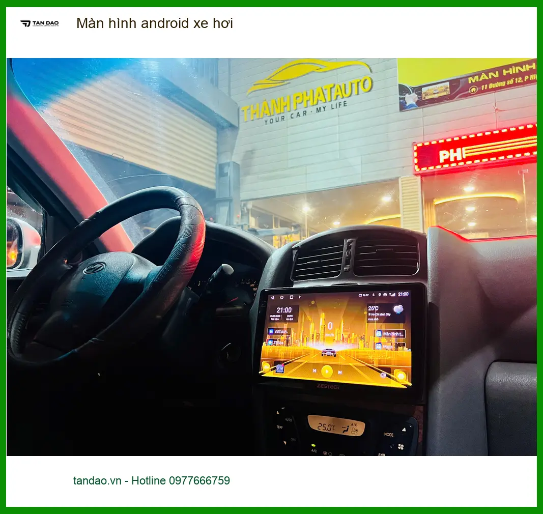 Chú Lâm nâng cấp màn hình android xe hơi cho Honda CR-V tại Quận 12 vì màn cũ chậm ảnh thực tế 2