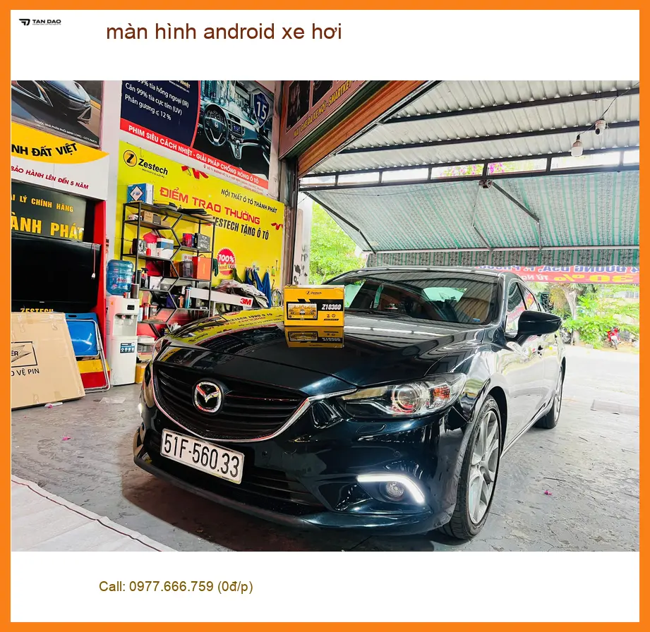 Anh Khải lắp màn hình Android xe hơi cho Honda CRV tại Quận 9