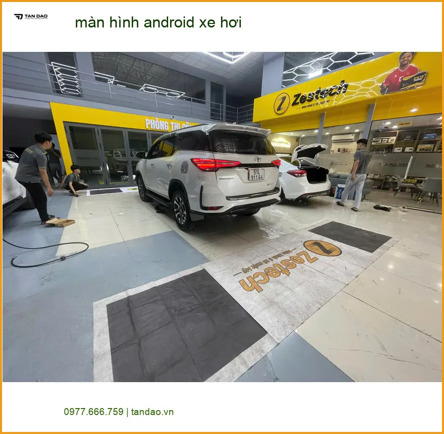 Anh Khang lắp màn hình android xe hơi VinFast Lux A tại Quận Thủ Đức ảnh thực tế 2