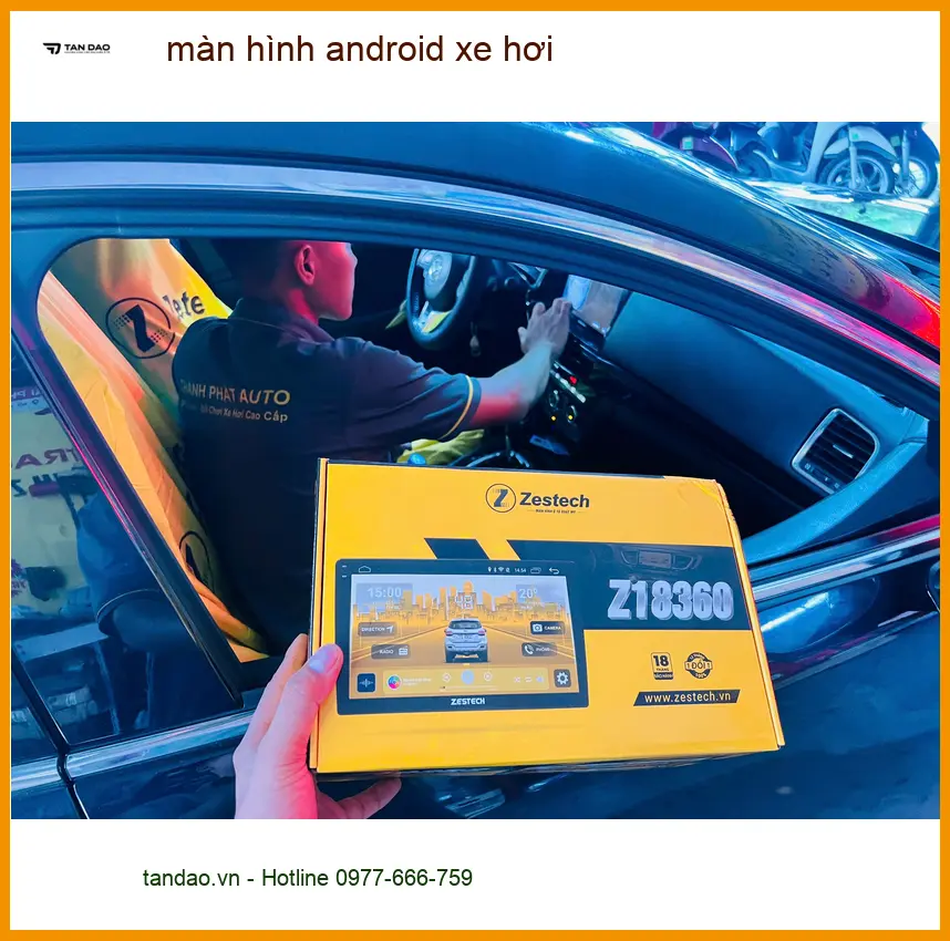 Chị Loan lắp màn hình Android xe hơi cho Hyundai Santa Fe tại Quận 2 để nâng tầm trải nghiệm ảnh thực tế 2