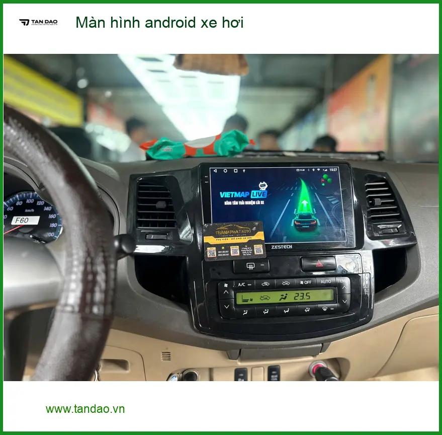 Chú Vinh lắp màn hình android xe hơi cho Toyota Vios tại Quận Bình Thạnh ảnh thực tế 2