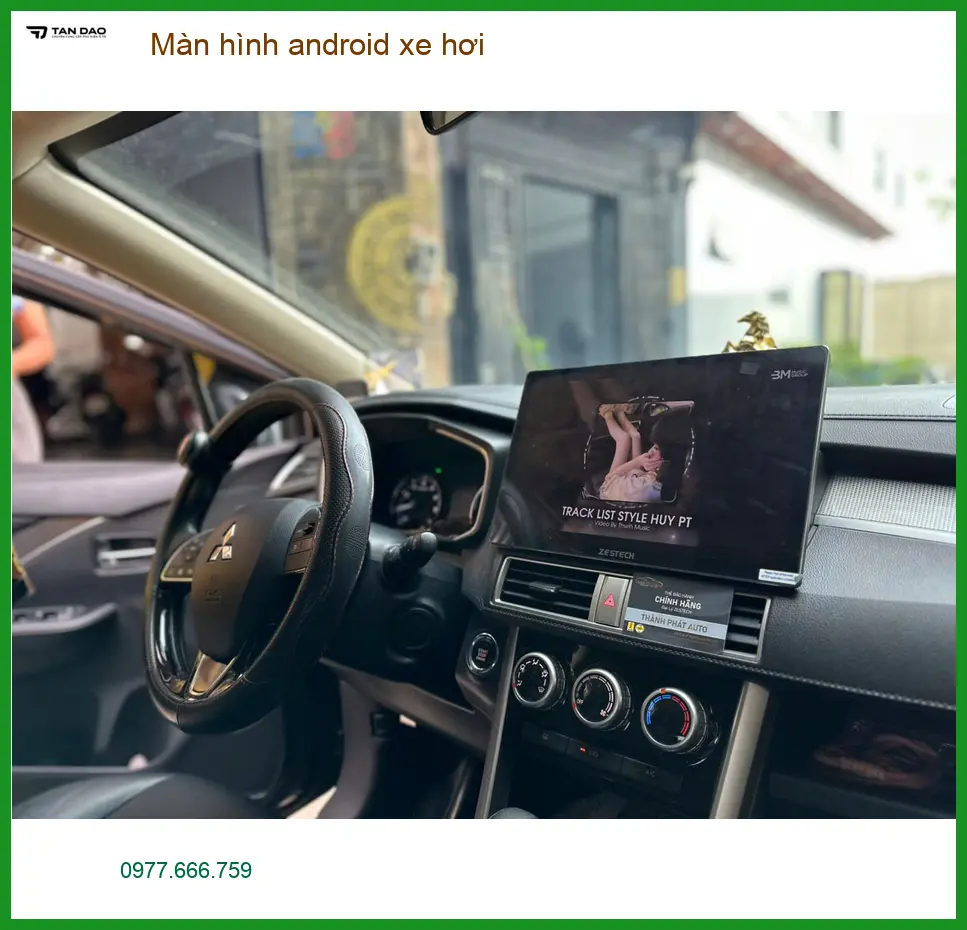 Chị Thùy Linh lắp màn hình android xe hơi Hyundai Accent tại Hóc Môn để nâng cấp giải trí ảnh thực tế 2