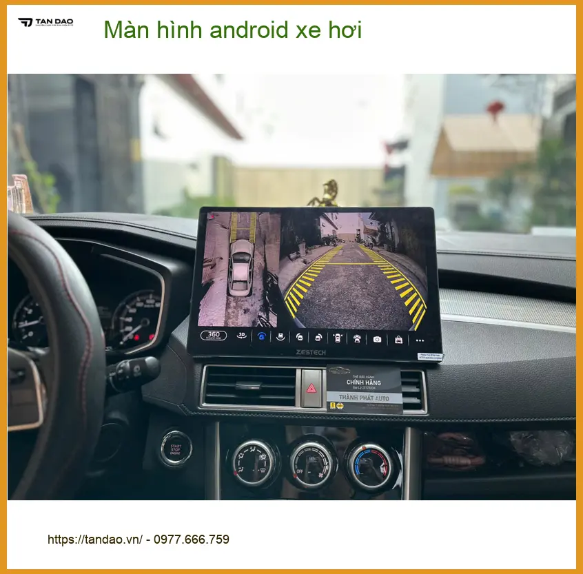 Chị Thùy Linh lắp màn hình android xe hơi Hyundai Accent tại Hóc Môn để nâng cấp giải trí ảnh thực tế 4