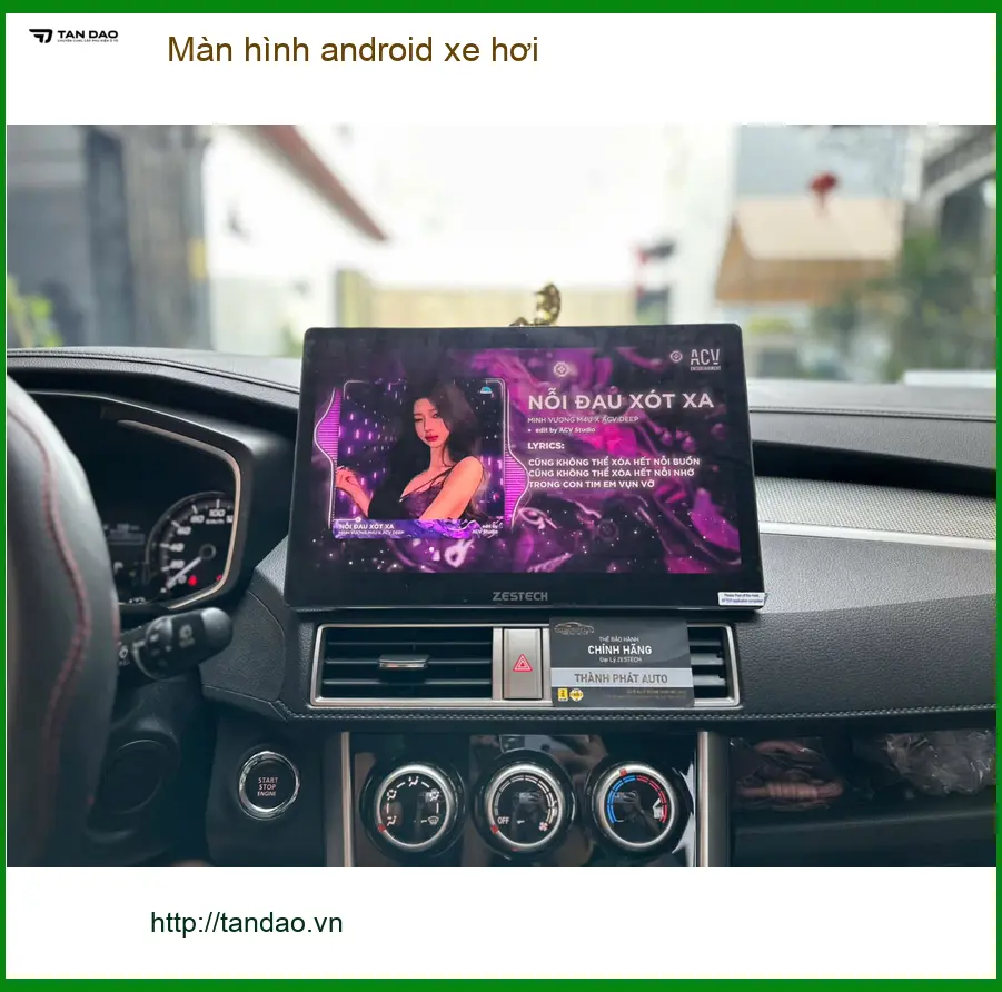 Chị Thùy Linh lắp màn hình android xe hơi Hyundai Accent tại Hóc Môn để nâng cấp giải trí ảnh thực tế 5