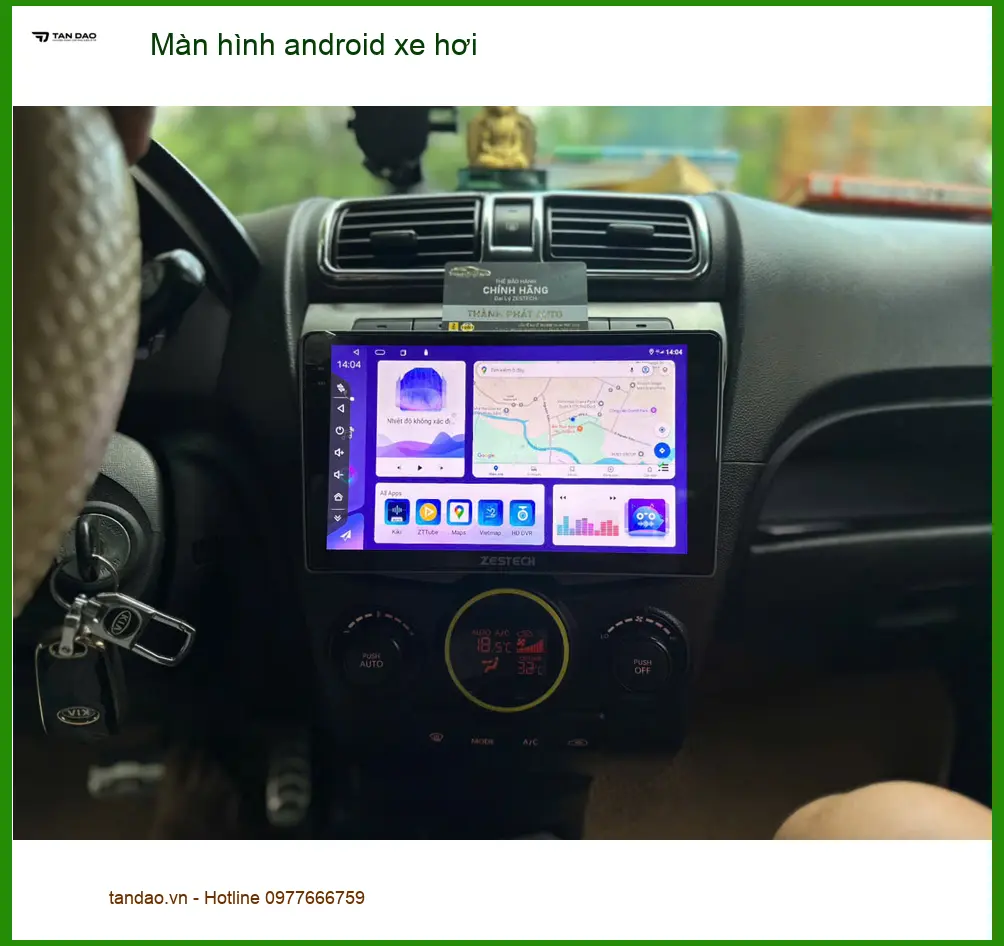 Anh Kiên lắp màn hình android xe hơi Hyundai Elantra tại Quận 12 để tiện đường đi làm ảnh thực tế 4