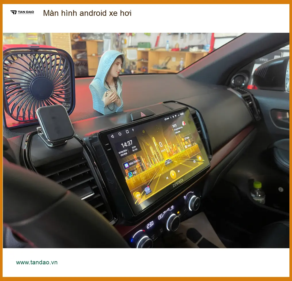 Anh Minh Khôi nâng cấp màn hình Android xe hơi Hyundai Accent tại Hóc Môn ảnh thực tế 4