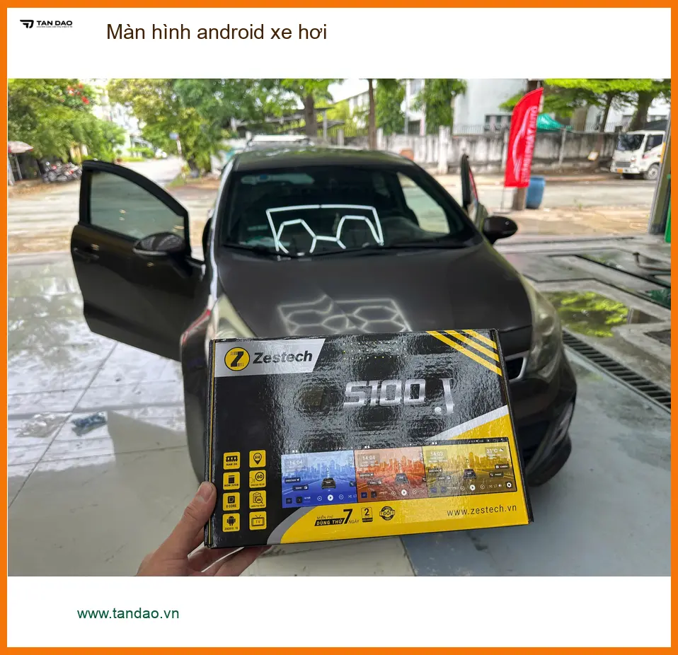 Anh Cường nâng cấp màn hình android xe hơi Hyundai Accent tại Quận 8 ảnh thực tế 3
