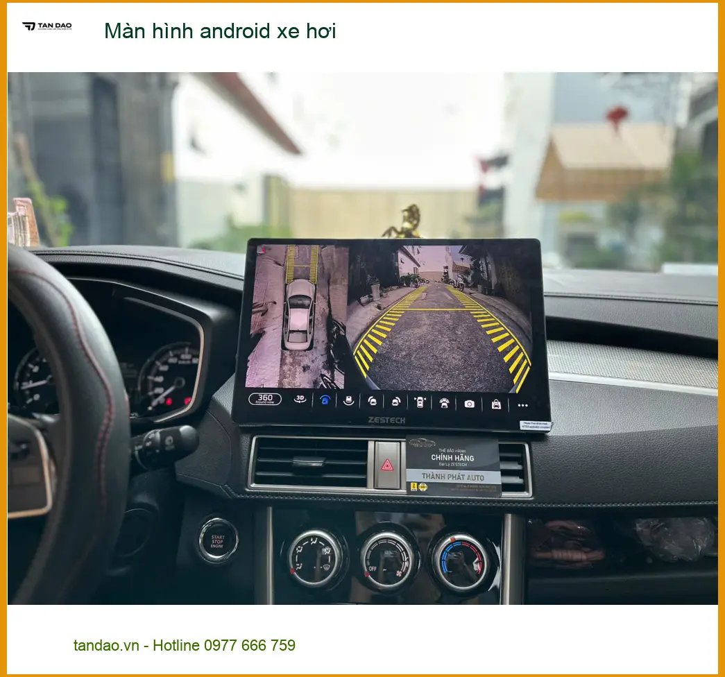 Anh Quân lắp màn hình Android xe hơi Toyota Fortuner ở Nhà Bè