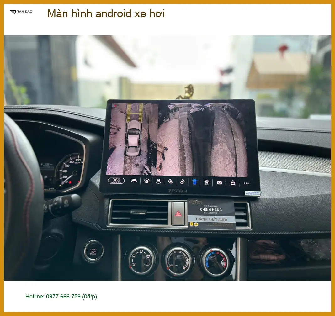 Anh Quân lắp màn hình Android xe hơi Toyota Fortuner ở Nhà Bè ảnh thực tế 2
