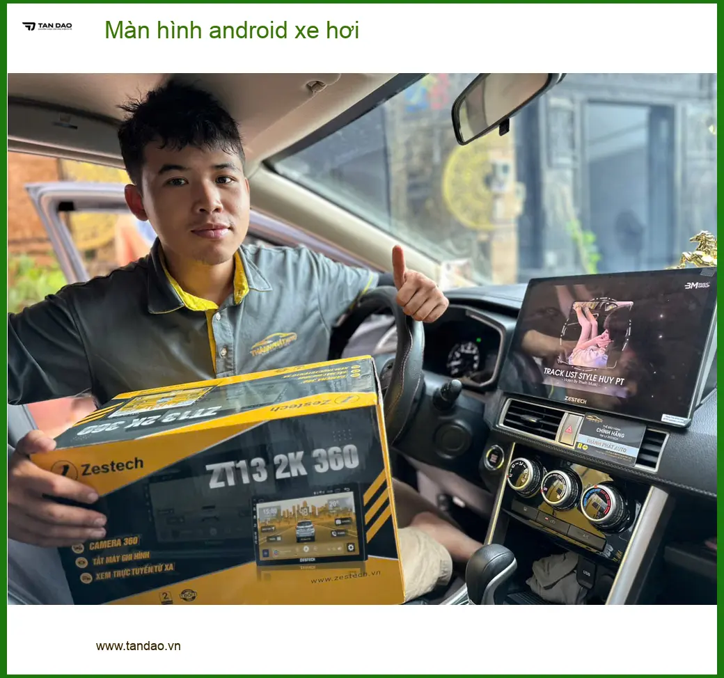 Anh Quân lắp màn hình Android xe hơi Toyota Fortuner ở Nhà Bè ảnh thực tế 4
