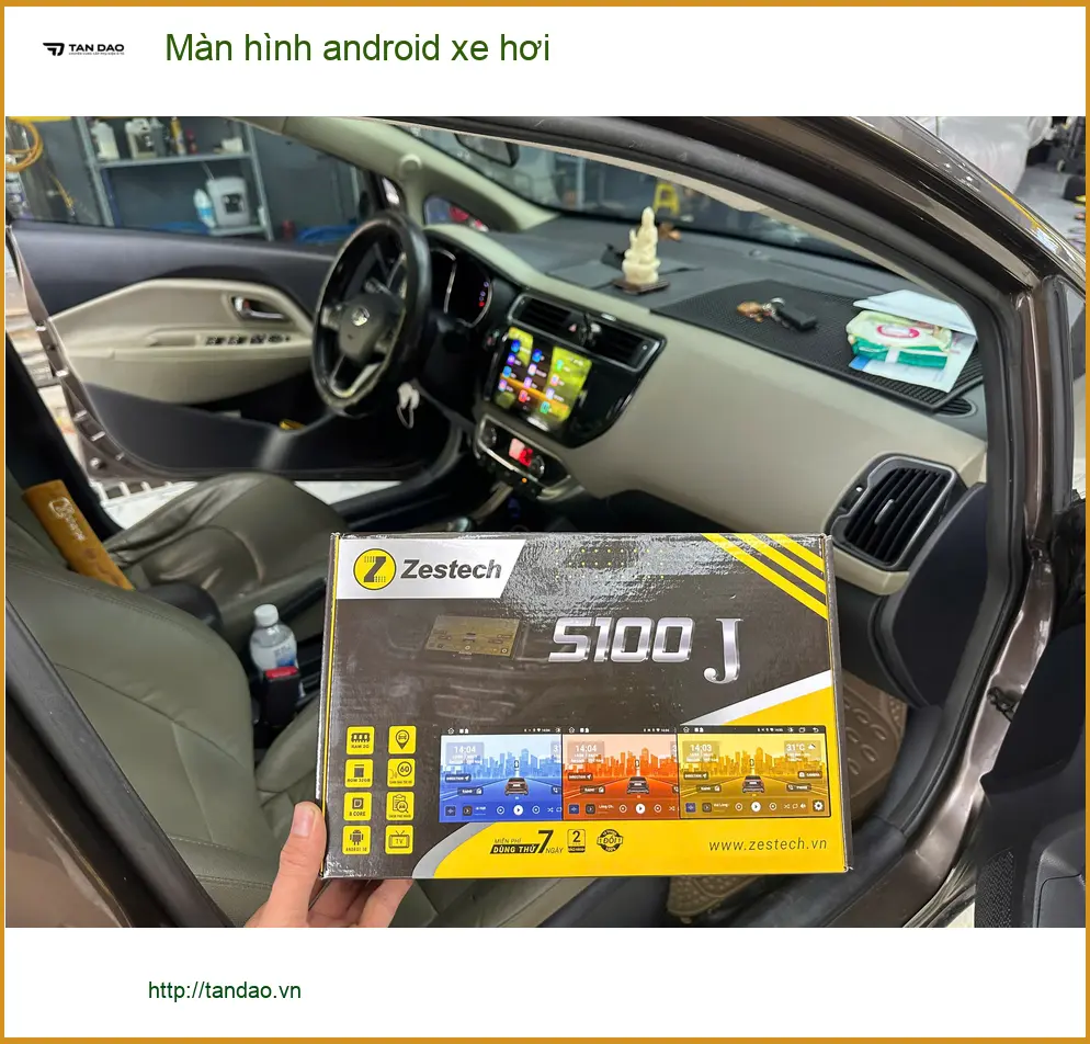 Anh Khải lắp màn hình android xe hơi Hyundai Accent tại Quận 10 ảnh thực tế 2