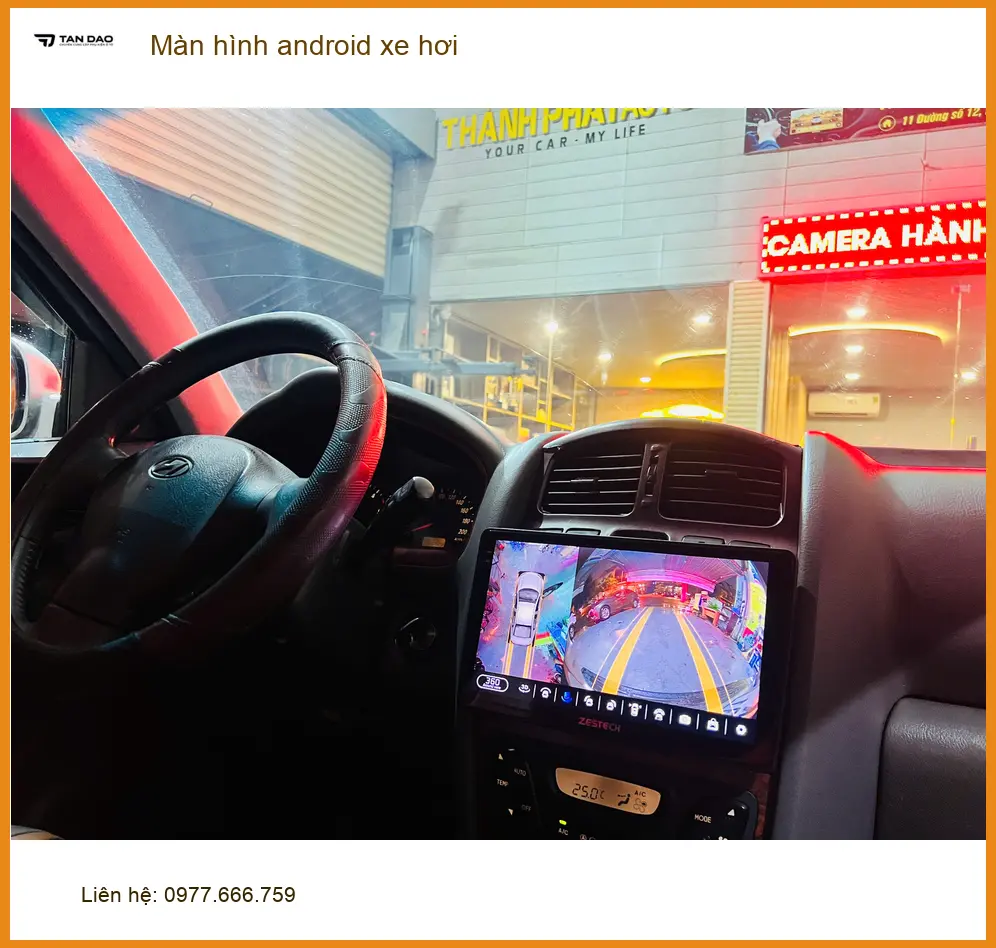 Anh Khải lắp màn hình Android ô tô Mitsubishi Attrage tại Nhà Bè tiện ích ảnh thực tế 4