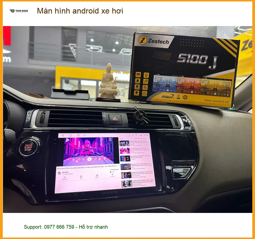 Anh Khải lắp màn hình android xe hơi Hyundai Accent tại Quận 10 ảnh thực tế 4