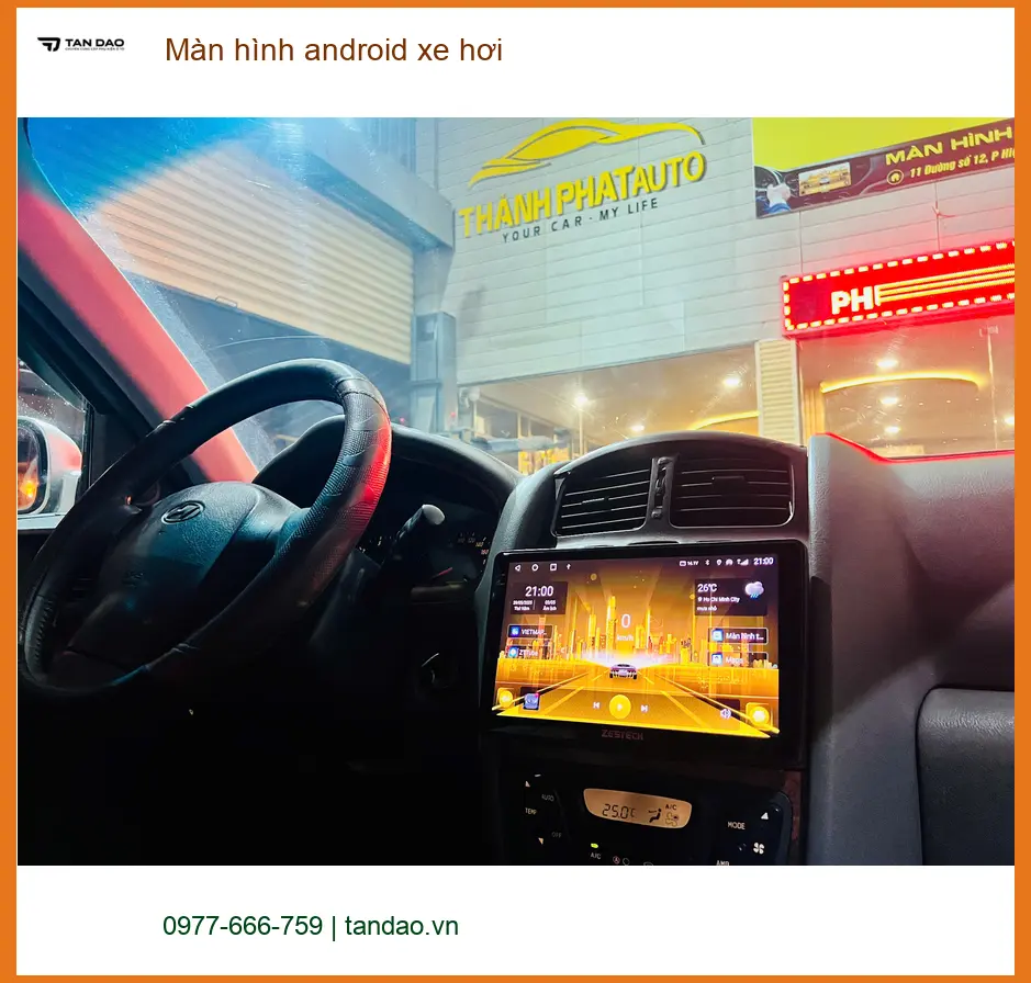 Anh Khải lắp màn hình Android ô tô Mitsubishi Attrage tại Nhà Bè tiện ích ảnh thực tế 5