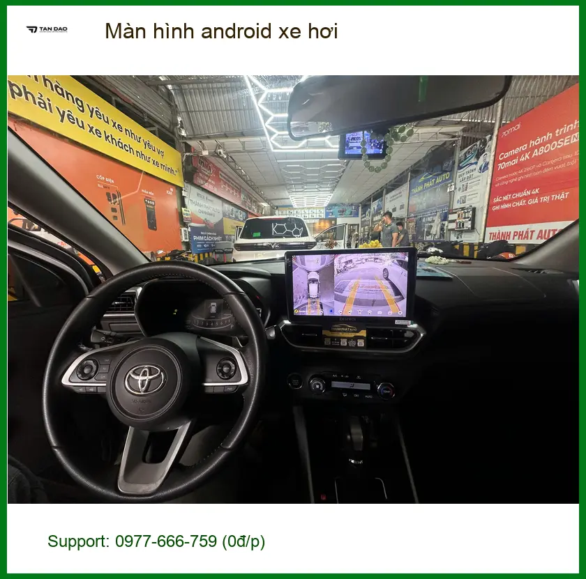 Chị Thảo nâng cấp màn hình Android cho Hyundai Kona ở Quận 2 vì màn zin chậm ảnh thực tế 2