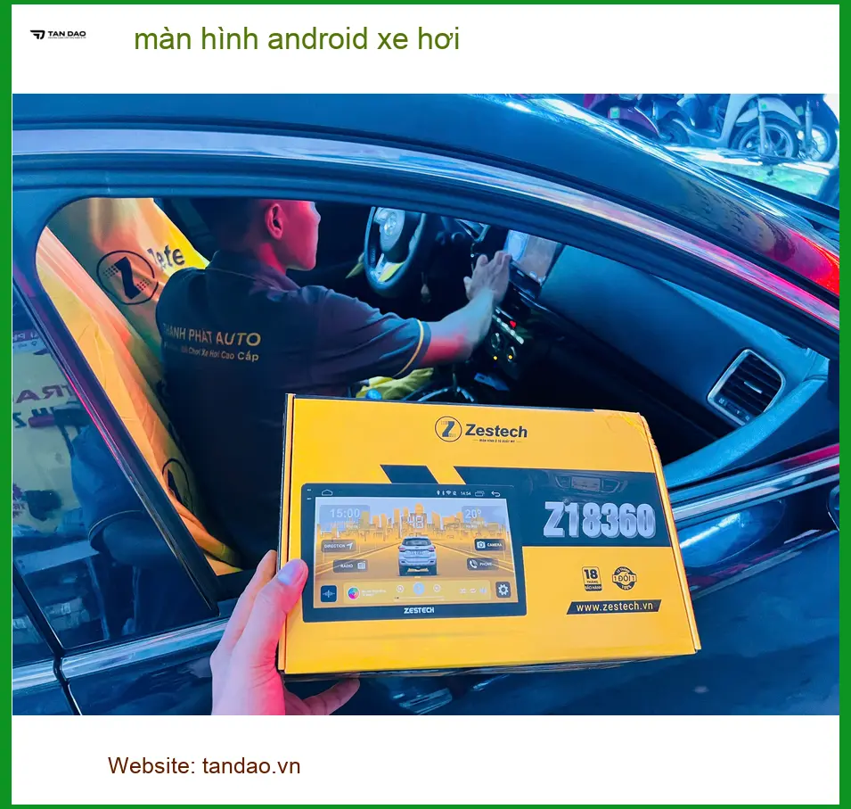 Chị Mai lắp màn hình Android xe hơi Mazda 3 tại Quận 10 vì màn zin quá cũ ảnh thực tế 2