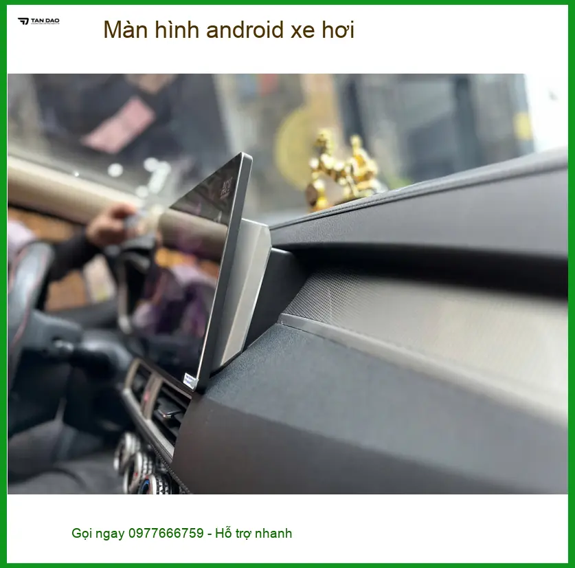 Anh Đạt lắp màn hình Android cho Toyota Vios ở Bình Chánh cần giải trí ảnh thực tế 2