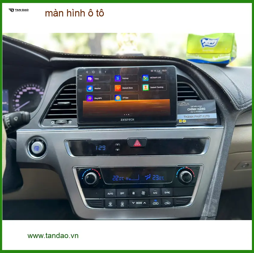 Anh Quốc Huy lắp màn hình ô tô Toyota Vios tại Hóc Môn vì màn zin cũ ảnh thực tế 2