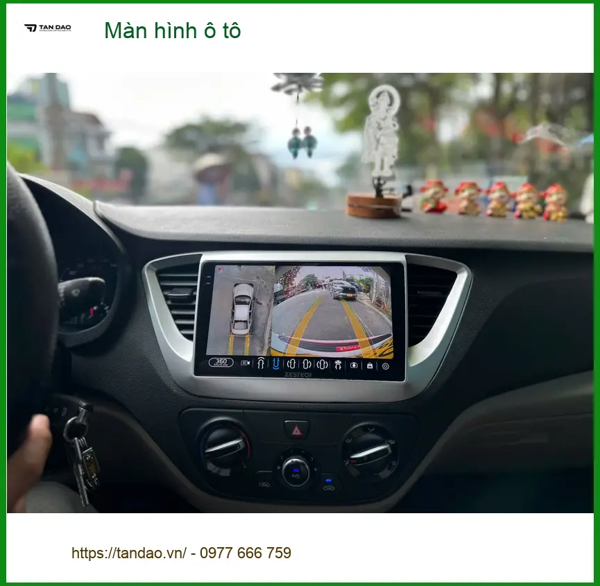 Anh Khải lắp màn hình ô tô Hyundai Accent tại Quận 6 để có Google Maps tiện lợi ảnh thực tế 2