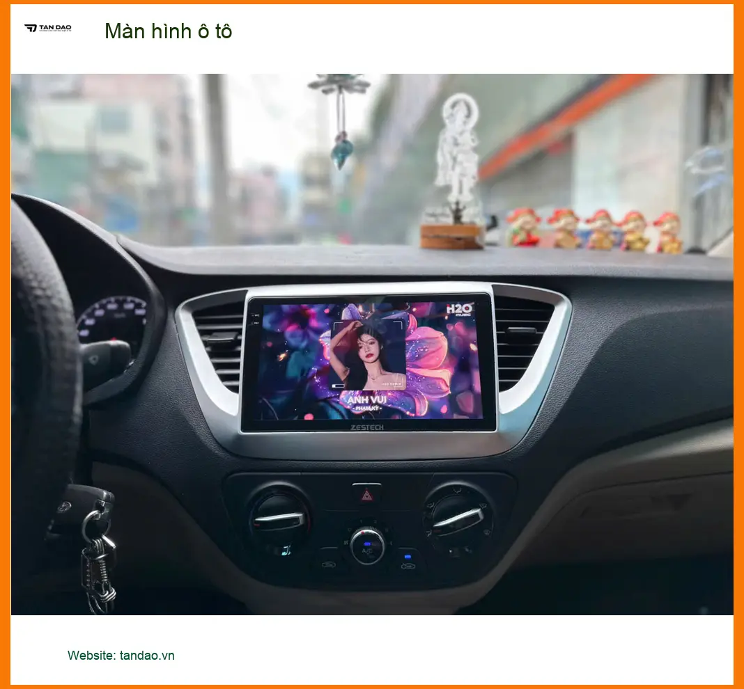 Anh Khải lắp màn hình ô tô Hyundai Accent tại Quận 6 để có Google Maps tiện lợi ảnh thực tế 4