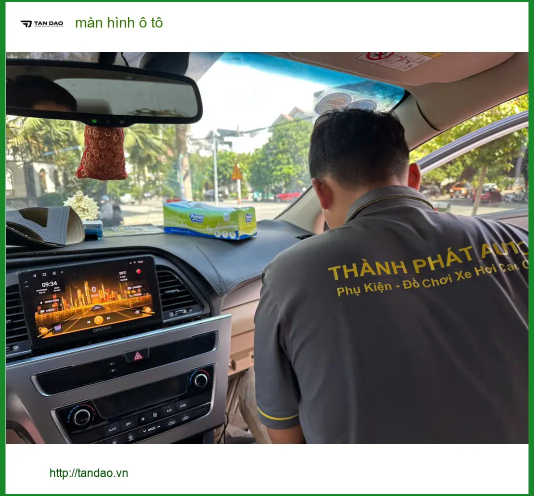 Anh Huy Hoàng nâng cấp màn hình ô tô Toyota Vios tại Thủ Đức