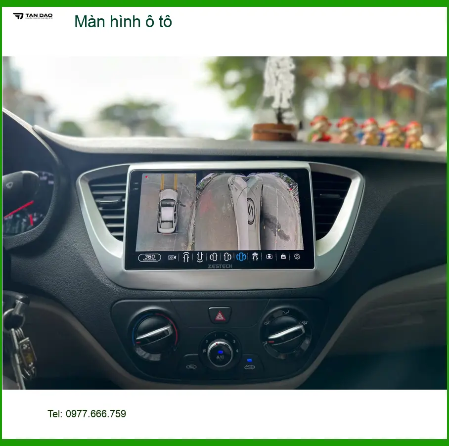 Anh Khải lắp màn hình ô tô cho Hyundai Accent ở Quận 4, tiện lợi dẫn đường ảnh thực tế 4
