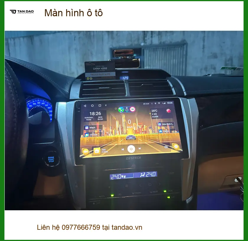 Anh Khang lắp màn hình ô tô cho xe Hyundai Accent tại Quận Thủ Đức ảnh thực tế 3