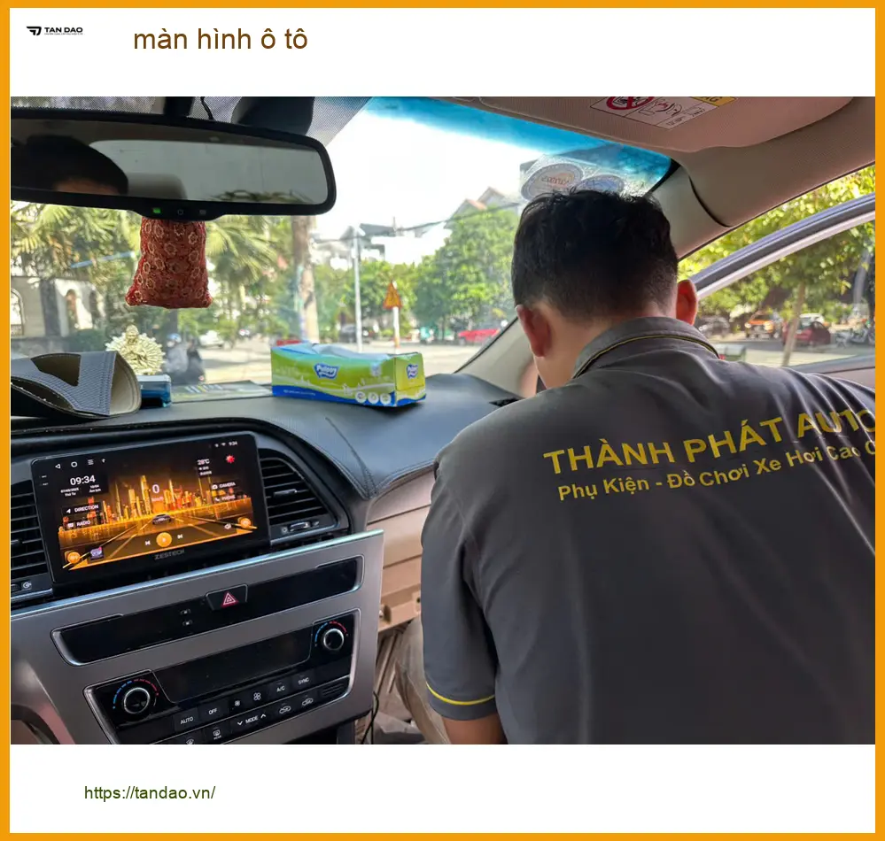 Chị Mai nâng cấp màn hình ô tô Android cho Mazda CX-5 ở Quận 2 để tiện xem bản đồ ảnh thực tế 2