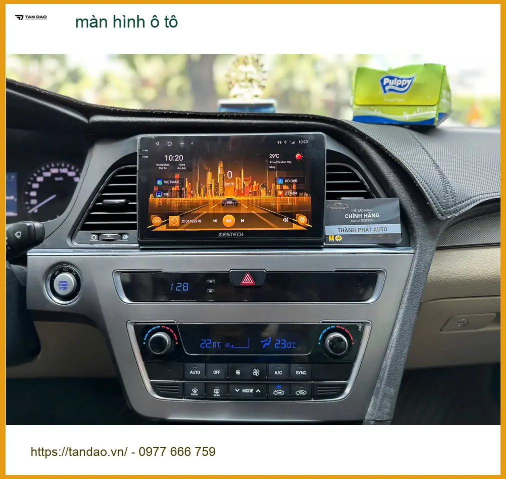 Chị Mai nâng cấp màn hình ô tô Android cho Mazda CX-5 ở Quận 2 để tiện xem bản đồ ảnh thực tế 3
