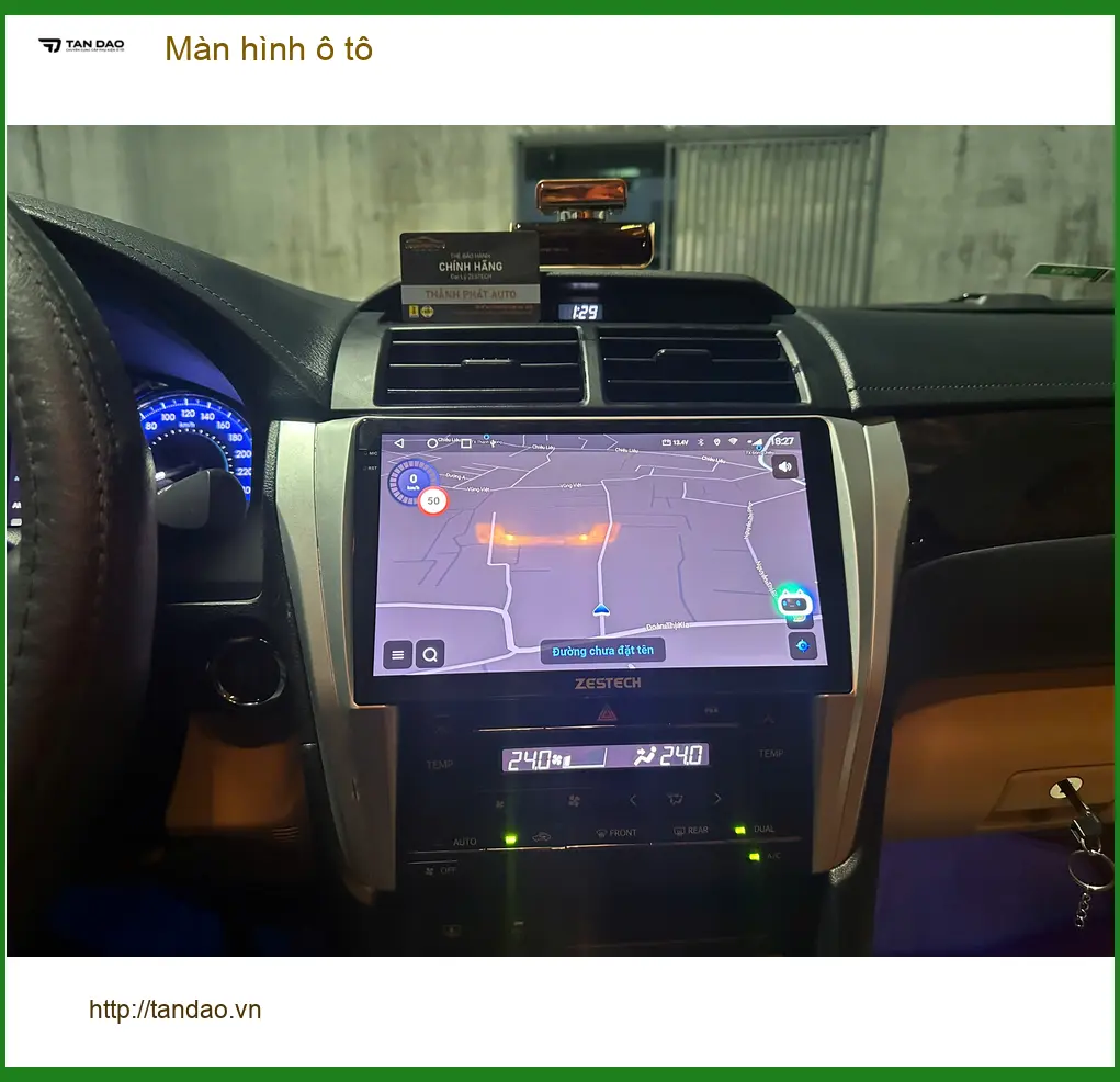 Anh Tùng lắp màn hình ô tô Toyota Camry tại Quận 2 tìm địa chỉ uy tín ảnh thực tế 4