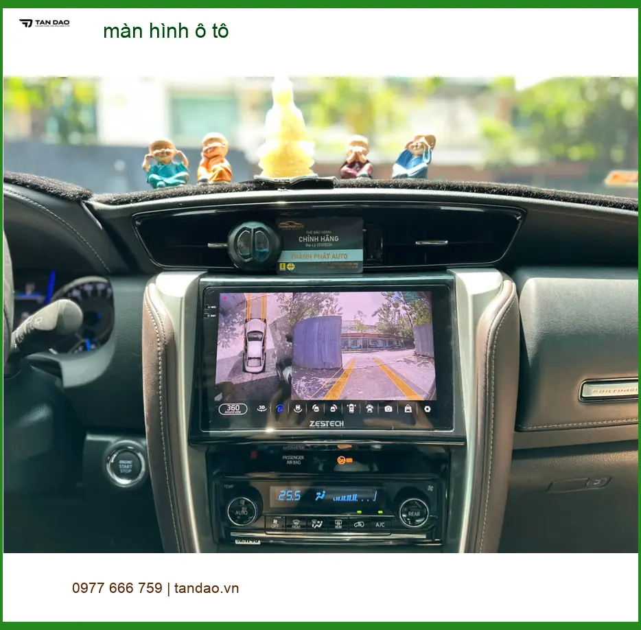 Anh Đạt lắp màn hình ô tô cho Ford Everest tại Quận 12 vì màn hình zin không có Google Maps. ảnh thực tế 3